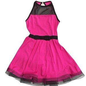 CURTAIN CALL Dance‎ Dress Costume Girls Size CLA Pink Black Leotard Barbie-Core